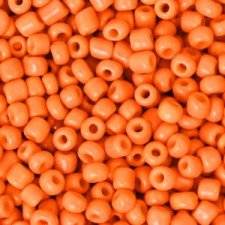 Seed beads 8/0 (3mm) Flame orange